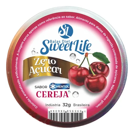 Caramelos Diet Sweet Life Sabor Cereza 32g