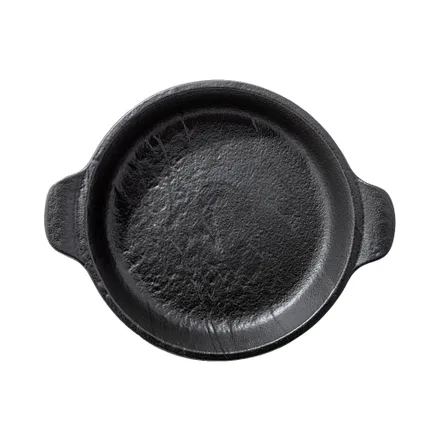 Fuente Redonda Con Asas Wilmax Slatestone Wl 28 Cm