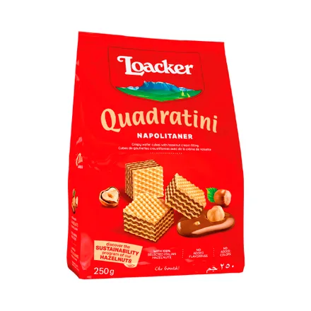 Galletas Loacker Quadratini Napolitaner 250 Gr