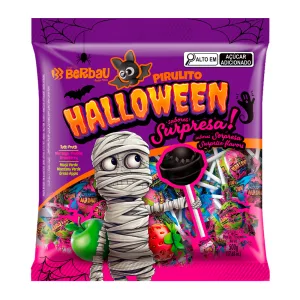 Pirulito Berbau Surpresa Halloween Pacote 500g