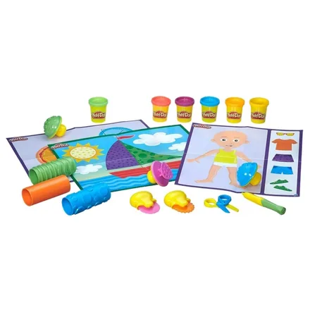 MASA DE MODELAR PLAY-DOH TEXTURAS Y HERRAMIENTAS MOLDEA Y APRENDE B3408