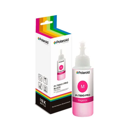 Frasco de Tinta Polaroid PI-T6643 para Epson – Magenta