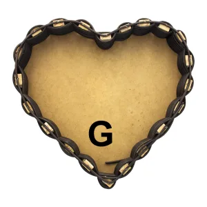 Caja De Mdf En Forma De Corazón Para Montar Cesta Tamaño G