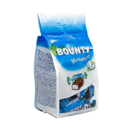 CHOCOLATES CON RELLENA SABOR A COCO BOUNTY MINIATURES 220GR