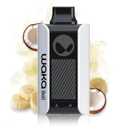Waka Vaper Sopro Banana Coconut Plastico 5 Nicotina