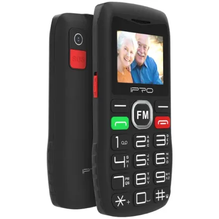Celular IPRO F188S Dual SIM Tela de 1.8" Câmera Rádio FM - Preto