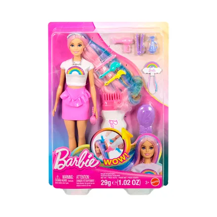 Muneca Mattel Barbie Rainbow Sparkle Hair Jjp 07