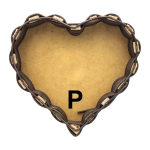 Caja De Mdf En Forma De Corazón Para Montar Cesta Tamaño P