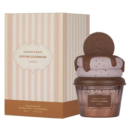 Perfume Lattafa Cookie Crave Give Me Gourmand Eau Parfum Feminino 75ml