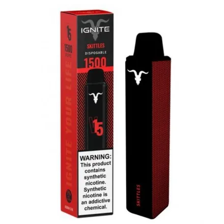 Vape Descartavel Ignite V15 1500 Puff Skittles