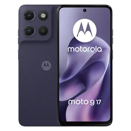 Smartphone Motorola G17 XT2623-1 256GB 4GB RAM Dual SIM Tela 6.72" - Roxo
