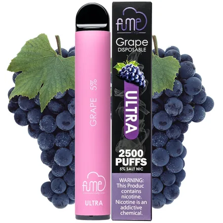 Vape Desechable Fume Ultra 2500 Puffs Con 5 Nicotina Grape