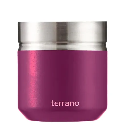 Terrano Guampa Acero Doble Capa Folkie Deep Purple 170ml