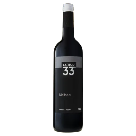 Vino Argentino Tinto Latitud 33 Graus Malbec 750ml