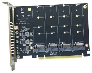 Placa 4XM 2 Raid Ctrl Up Gamer Ultraquad