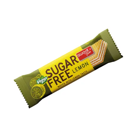 Galletita Wafer Sweet Plus Vegan Sugar Free Lemon 24 Gr