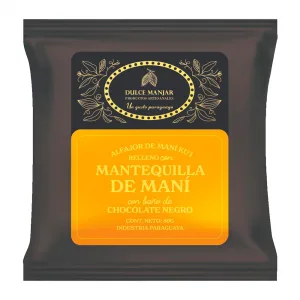 Alfajor Artesanal Dulce Manjar Recheado Amendoim Cobertura Chocolate Ao Leite 80g