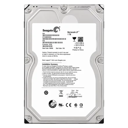 Seagate Barracuda Lp Pull Sata 2 1TB