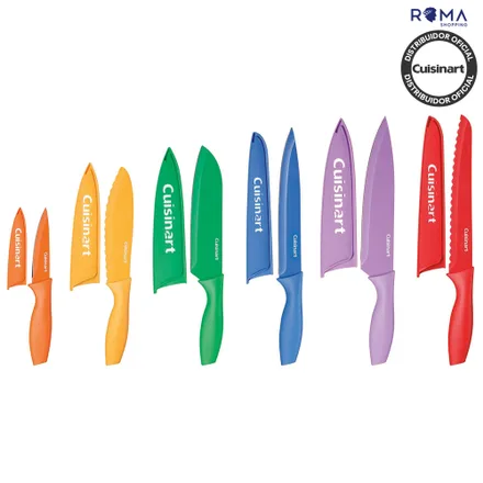 Jogo Facas Cuisinart Ca 12NC Colorido 12