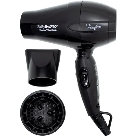 BABYLISSPRO SECADOR BAMBINO BNT5510UZ 1200W BIVOLT 50/60HZ BLACK