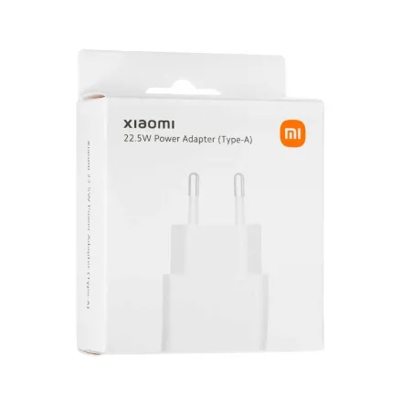 XIAOMI CARGADOR FUENTE POWER USB-A 22.5W BHR7757EU S/CABLE WHITE