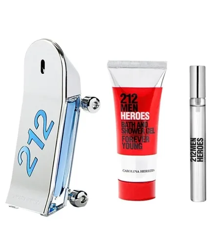 Carolina Herrera 212 Men Heroes Forever Youg Eau Toilette Plus Shower Gel 10M 90ml
