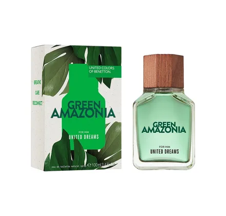 Benetton Colors Green Amazonia Masculino Eau Toilette 100ml