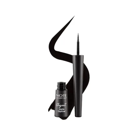 Note Delineador Elegant Matte Dipliner 01 Coal