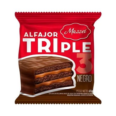 Alfajor Mazzei Triple Con Chocolate 65g