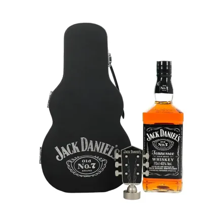 Whisky Jack Daniel Tennessee Con Caja En Forma Guitarra 750ml