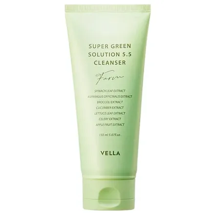 Sabonete Facial Vella Super Green Solution Cleasing Foam 150ml