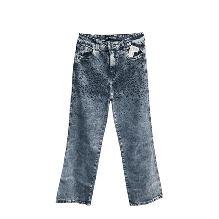 JEANS FEMININO BRILHO AZUL