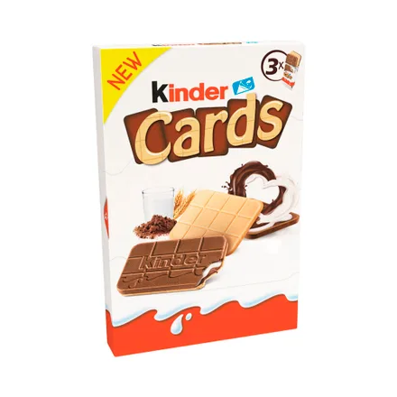 Chocolate Kinder Cards 3 X77 Gr