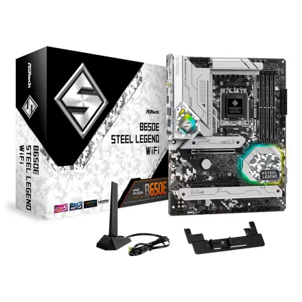 Placa Mae Asrock Steel Legend Ddr 5 Socket AM5 Chipset B650 Atx