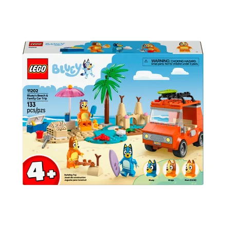 Juguete Construccion Lego Bluey Beach Family Car Trip 133 Piezas