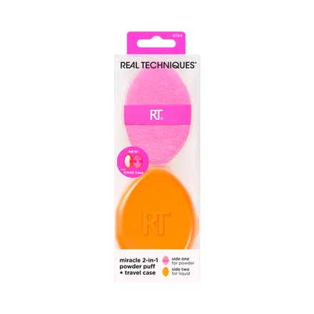 Esponja Real Techniques Miracle 2 In 1 Powder Travel Case