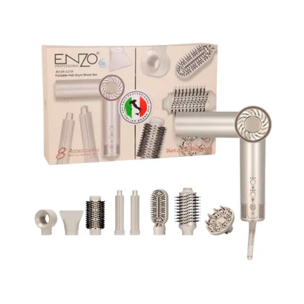 Set Enzo En 6208 Brush Dryer 8 In 1