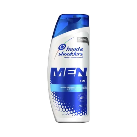 Shampoo Head Shoulders Control Caspa 3 En 1 650ml