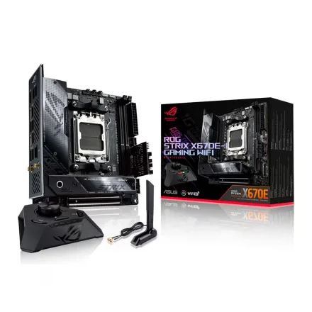 Placa Mae Rog Strix Gaming Socket AM5 Chipset X670 Ddr 5 Mini Itx