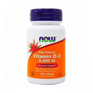 Vitamina D3 Iu 120 Capsulas Now Sports