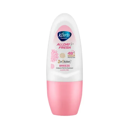 Desodorante Roll On Karis Naturals 3 En 1 Allday Fresh Breeze 50ml