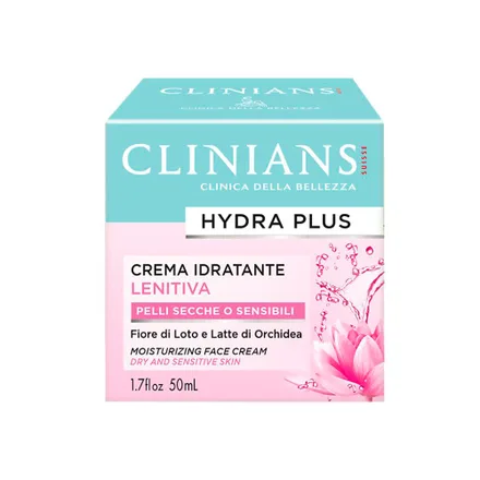 Creme Facial Hidratante Clinians Pele Seca Ou Sensivel Hydra Plus 50ml