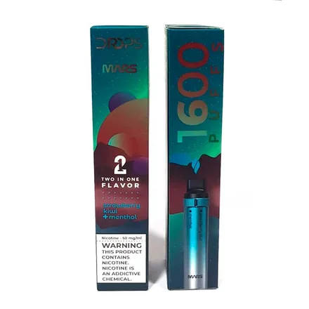 Pod Drops 1600 Puffs Strawberry Kiwi Menthol