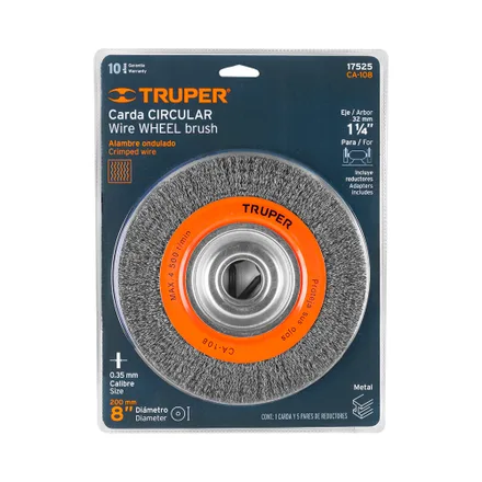 Cepillo De Alambre Ondulado Truper 17525 20 Cm