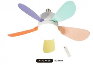 Ventilador Teto Sate Luminaria E27 Control
