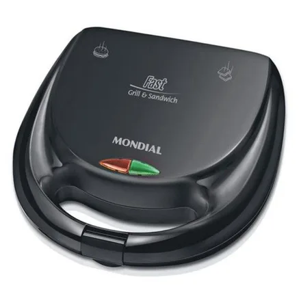 Sandwichera Mondial Fast Grill Sandwich 12 Con Placas Antiadherentes