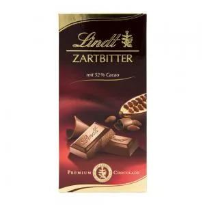 Barra Chocolate Lindt Amargo 52 Cacau 100g