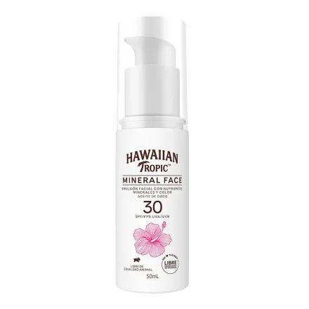 Hawaiian Tropic Protector Solar Mineral Face 30 Spf Fps 50ml