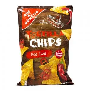 Tortilha Chips Pimenta Chili Picante Pacote Edeka 300g
