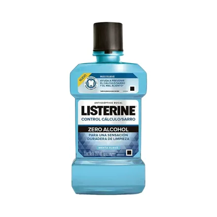 Enjuague Bucal Listerine Control Sarro Menta Suave 250ml